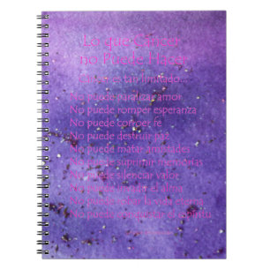 Lo Purple Mist Glitter Notebook