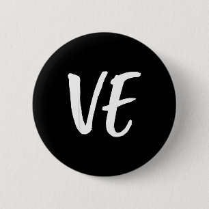 Lo Ve Love Matching Couple Husband Wife Valentine' 6 Cm Round Badge