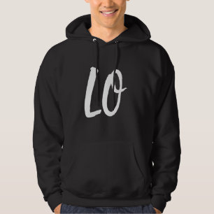 LO VE Love Matching Couple Husband Wife Valentine' Hoodie