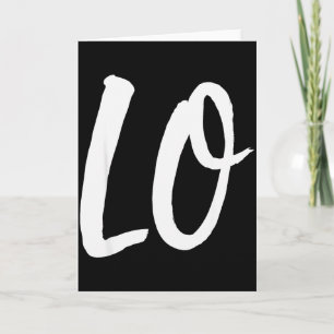 Lo Ve Love Matching Couple Husband Wife Valentines Card