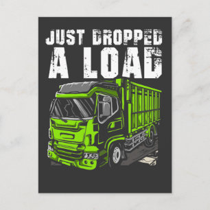 Load Truck Driver Funny Trucker Driving Postcard