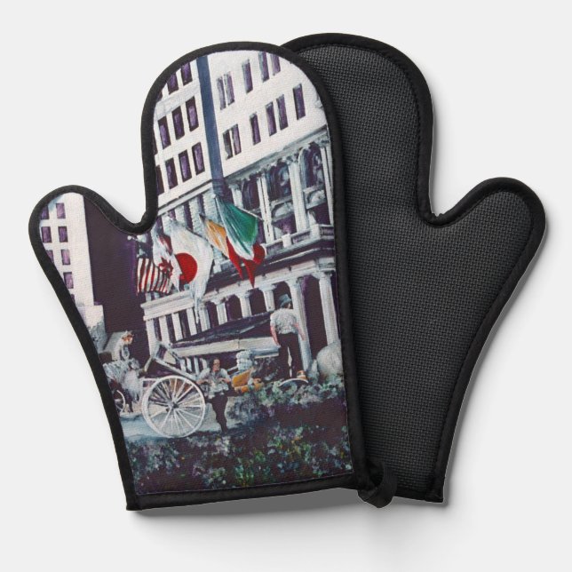 Loaded with Personal Imagery Oven Mitt (Front/Back)