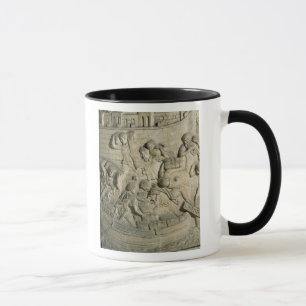 Loading a ship, detail from cast of Trajan's Mug