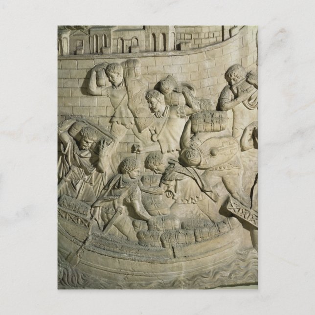 Loading a ship, detail from cast of Trajan's Postcard (Front)