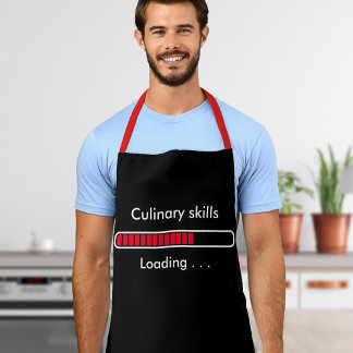 Loading Bar Custom Quote | Geek Humour Chef's Apro Apron