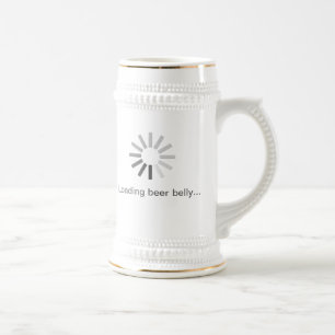 "loading beer belly..." beer stein
