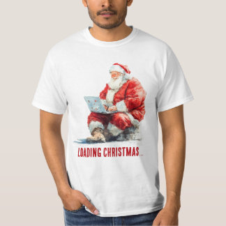 Loading Christmas Funny Santa Design T-Shirt
