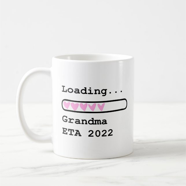 Loading Grandma ETA 2022 Baby Announcement Coffee  Coffee Mug (Left)