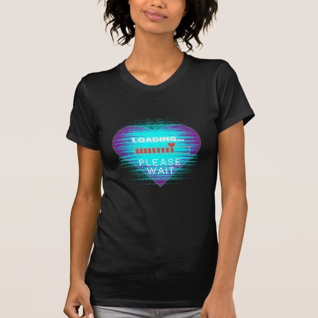 Loading Heart Retro Gamer T-Shirt (Front)