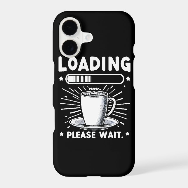 Loading Please Wait for Coffee funny coffee lover (Back)