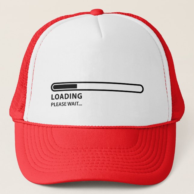 Loading Please Wait Gaming Trucker Hat (Front)