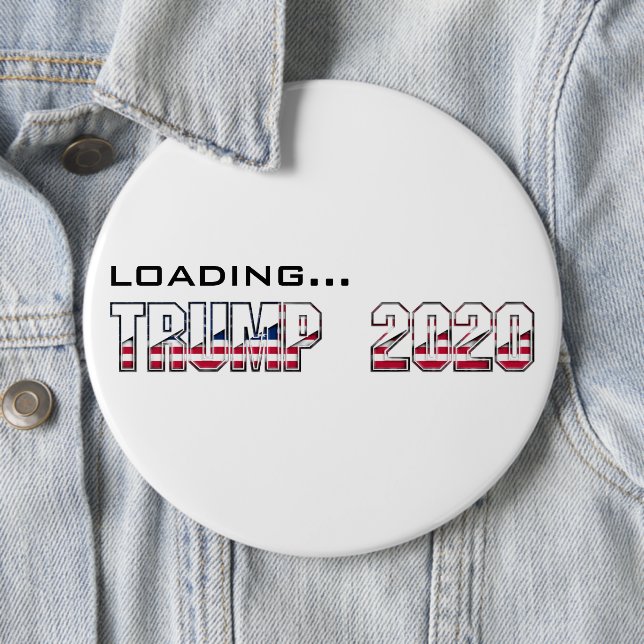 Loading Trump 2020 USA Election Typography 6 Cm Round Badge (In Situ)