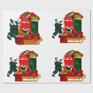 Loading Up White Wrapping Paper