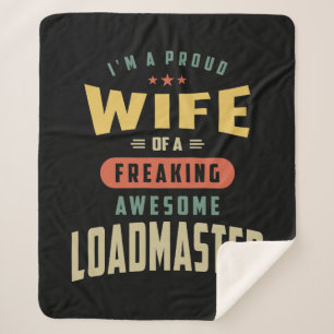 Loadmaster Job Title Gift Sherpa Blanket