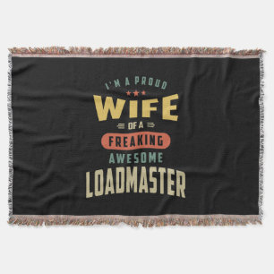 Loadmaster Job Title Gift Throw Blanket