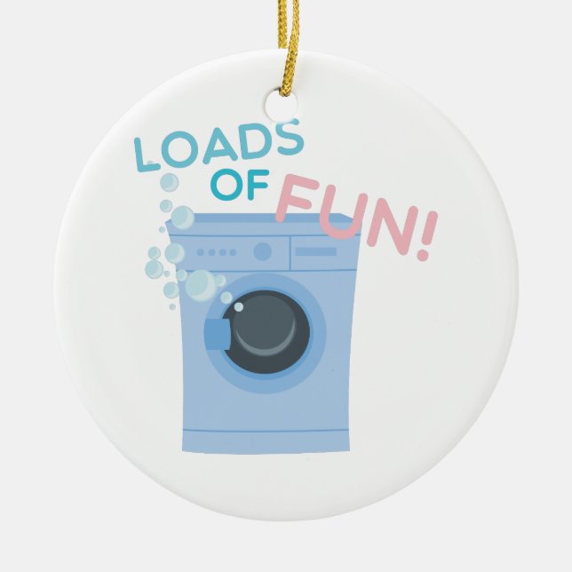 Loads of Fun Ceramic Tree Decoration (Front)