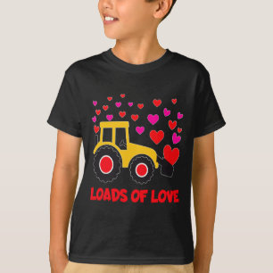 Loads Of Love Toddler Tractor Valentines Day For K T-Shirt