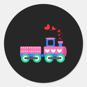 Loads Of Love Train Valentine Day - Train Operator Classic Round Sticker