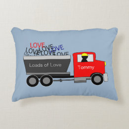 "Loads of Love" Truck Personalised Decorative Cushion