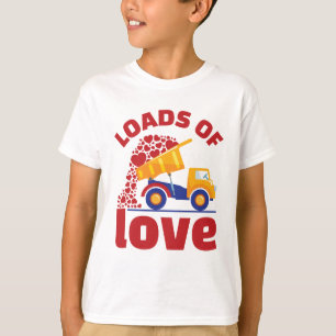 Loads of Love Truck Valentine's Day Boy Kids T-Shirt