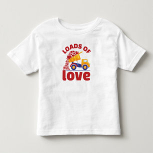 Loads of Love Valentine Day's Truck Vehicle Toddler T-Shirt