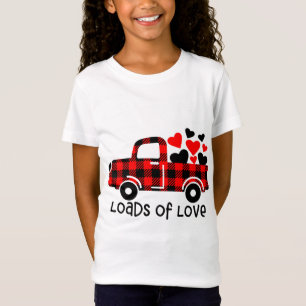 Loads of Love Valentines Red Truck Valentine's Day T-Shirt