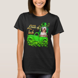 Loads Of Luck Truck Bearded Collie St Patrick S Da T-Shirt
