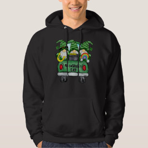 Loads Of Luck Truck Gnomies St Patrick's Day Shamr Hoodie