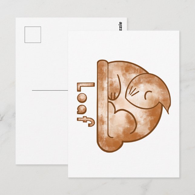 Loaf Cat Postcard (Front/Back)