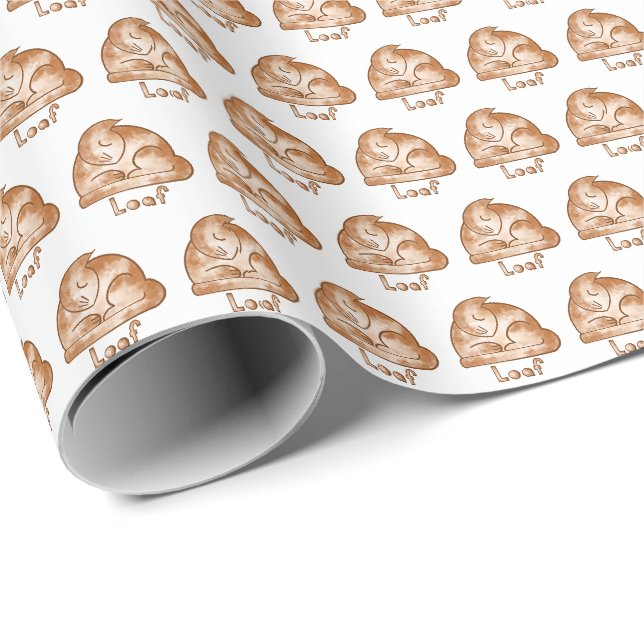 Loaf Cat Wrapping Paper (Roll Corner)