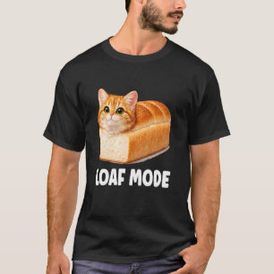 Loaf Mode Orange Cat Funny Cute Bread Meme T-Shirt