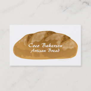 Loaf of Artisan Bread Business Cards Bakery