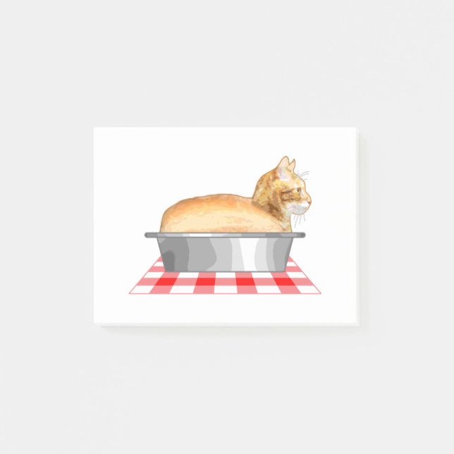 Loaf of Cat Pan Post-it Notes (Front)
