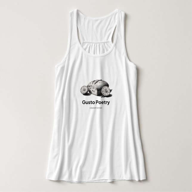 Loaf & Orange Gusto Poetry Singlet (Design Front)