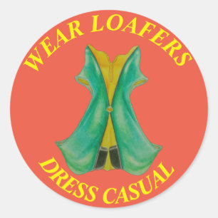Loafer shoes,casual dressed sticker