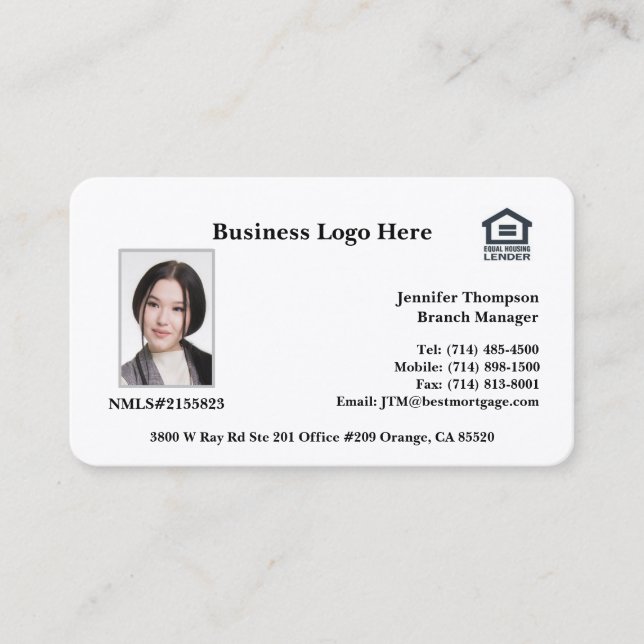 Loan Officer Business Card (Front)