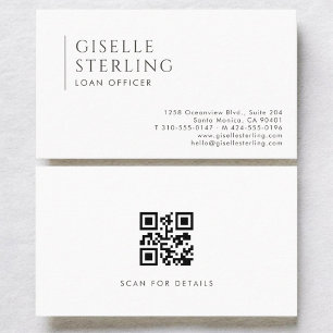 Loan Officer Modern Professional QR Code Business Card