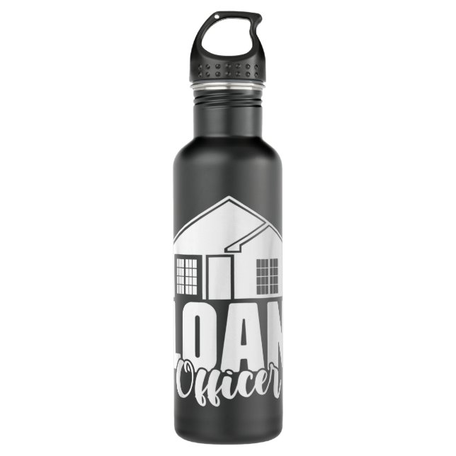 Loan Officer Mortgage Underwriting Loan Processor 710 Ml Water Bottle (Front)