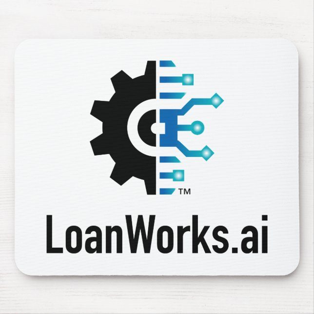 LoanWorks.ai Mouse Pad - White (Front)