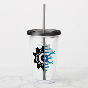 LoanWorks Gear+ Acrylic Tumbler with Straw - Smoke