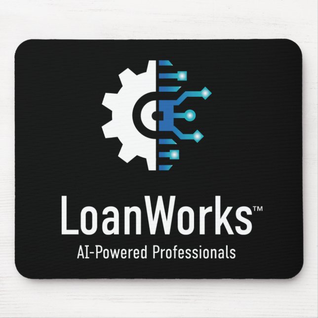 LoanWorks Pro Mouse Pad - Black (Front)