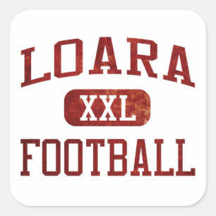 Loara Saxons Football Square Sticker