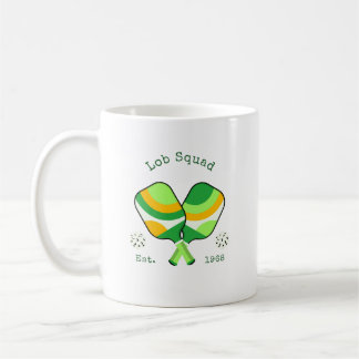 Lob Squad Pickleball Retro Colourful Coffee Mug