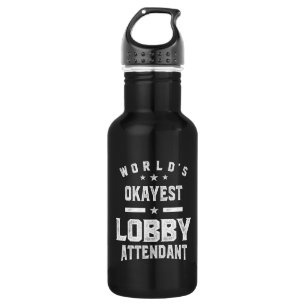 Lobby Attendant Job Title Gift 532 Ml Water Bottle