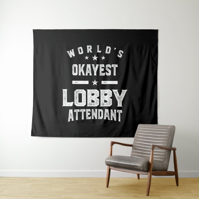 Lobby Attendant Job Title Gift Tapestry (In Situ (Horizontal))