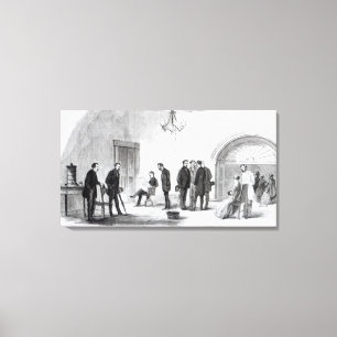 Lobby of the White House at Washington Canvas Print