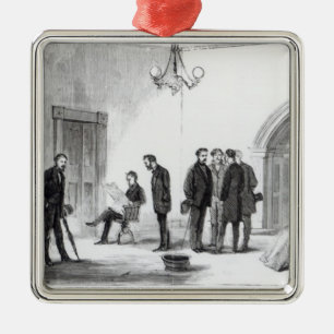 Lobby of the White House at Washington Metal Tree Decoration