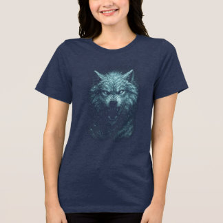 Lobo de nieve Tri-Blend shirt
