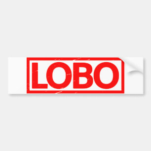 Lobo Stamp Bumper Sticker