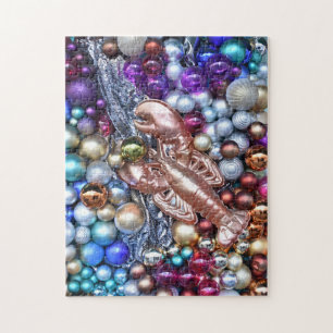 Lobster and Christmas Balls in London, England UK Jigsaw Puzzle